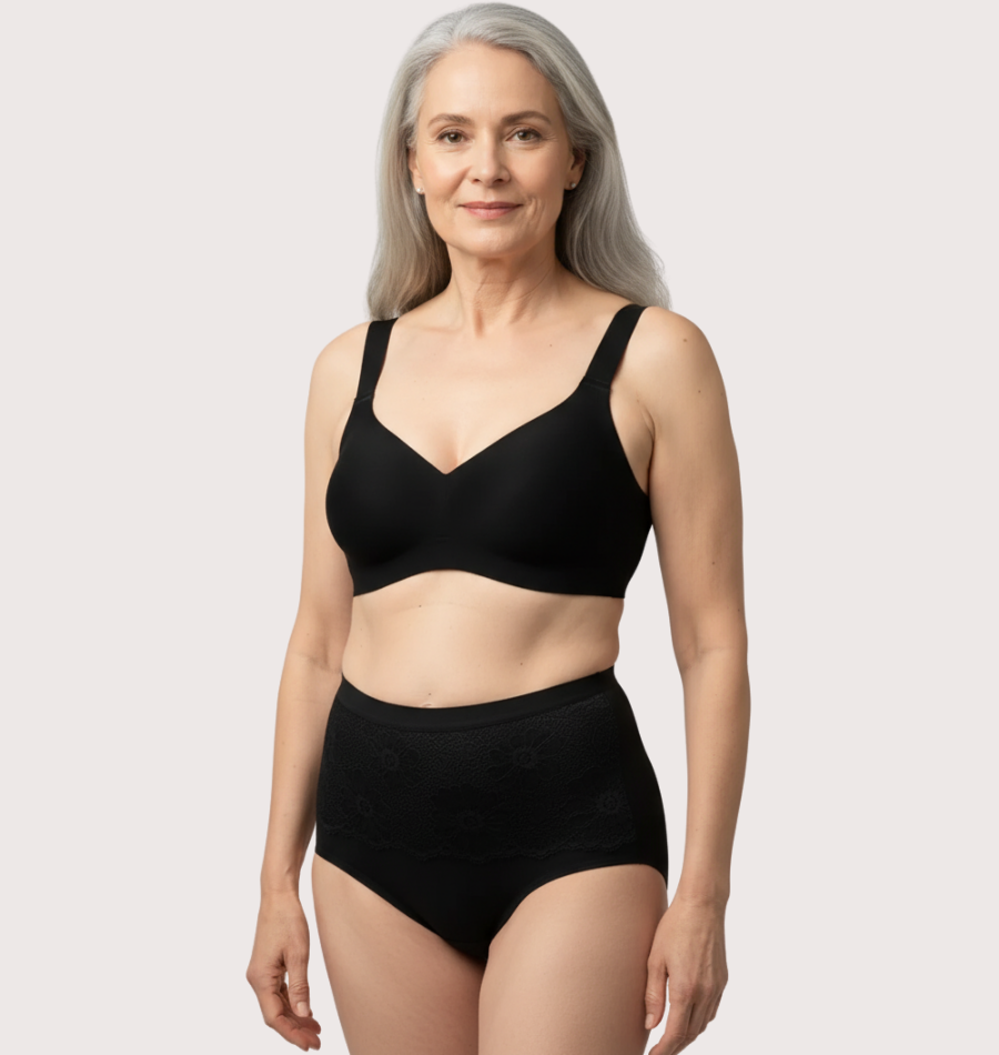 Floral Lace Brief – Extra Heavy Urine Leakage