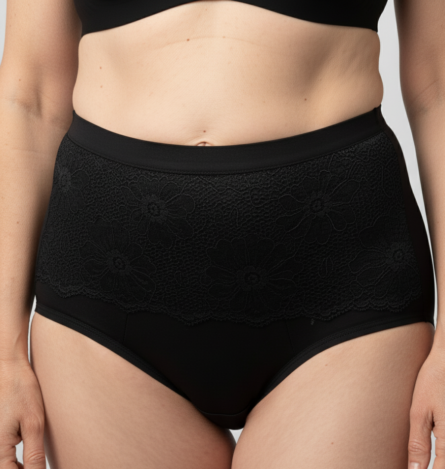 Floral Lace Brief – Extra Heavy Urine Leakage - Sale
