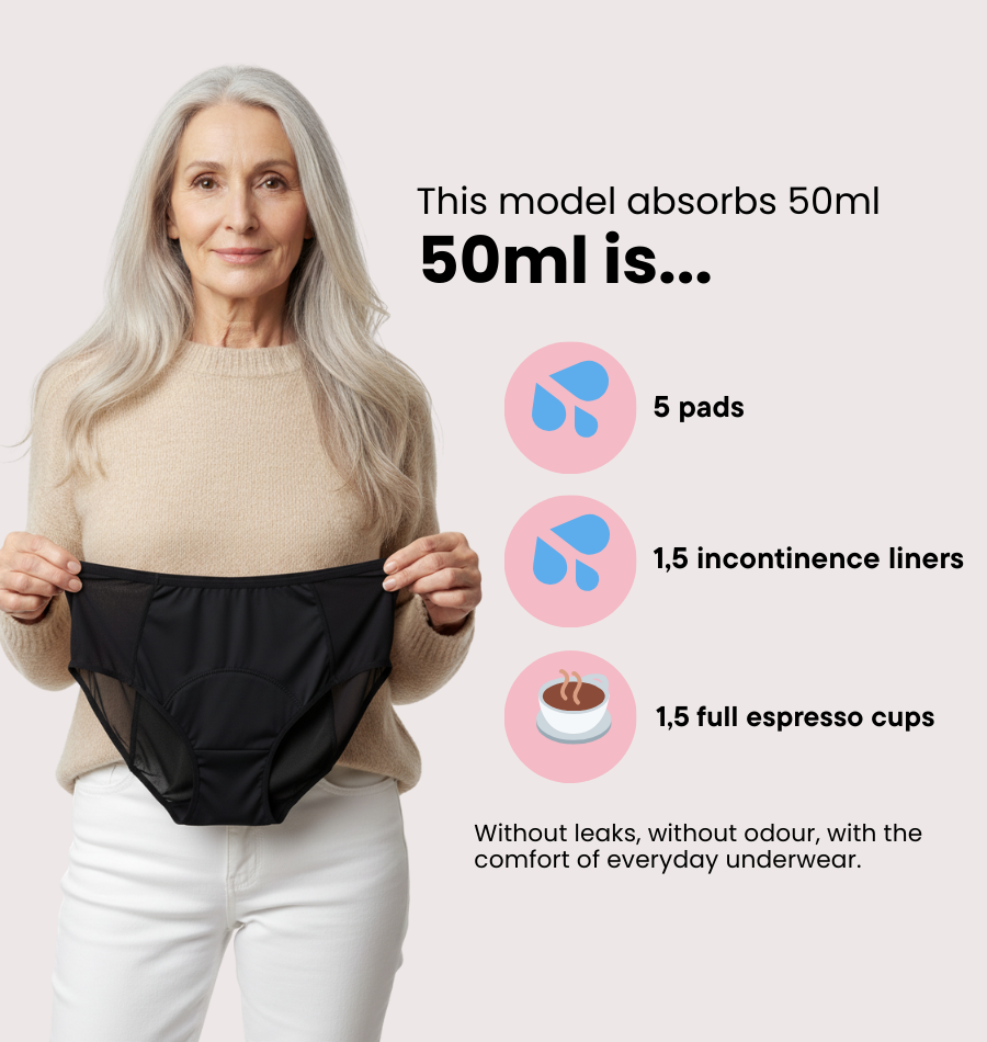 Lace Brief - Moderate Urine Leakage - Sale