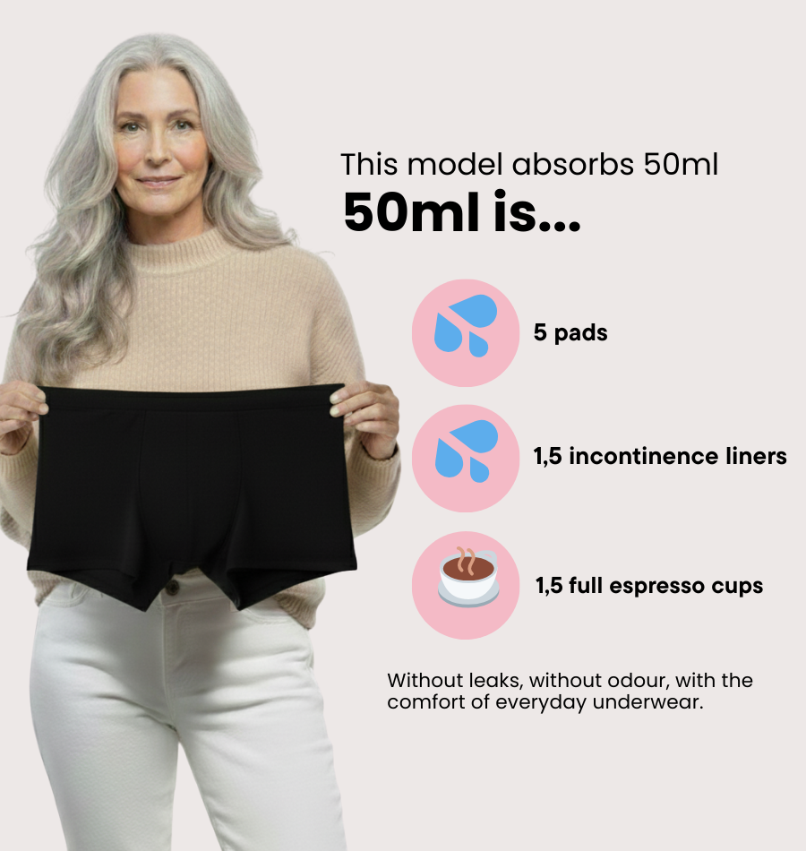 Boxer Shorts – Moderate Urine Leakage